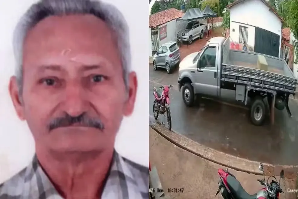 Idoso morre após ser amarrado e ter caminhão roubado por criminosos em casa — Foto: Montagem/g1