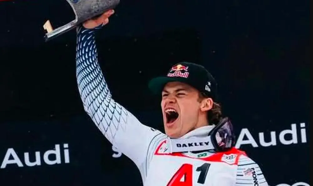Lucas Pinheiro abre temporada com ouro em slalom gigante na Áustria