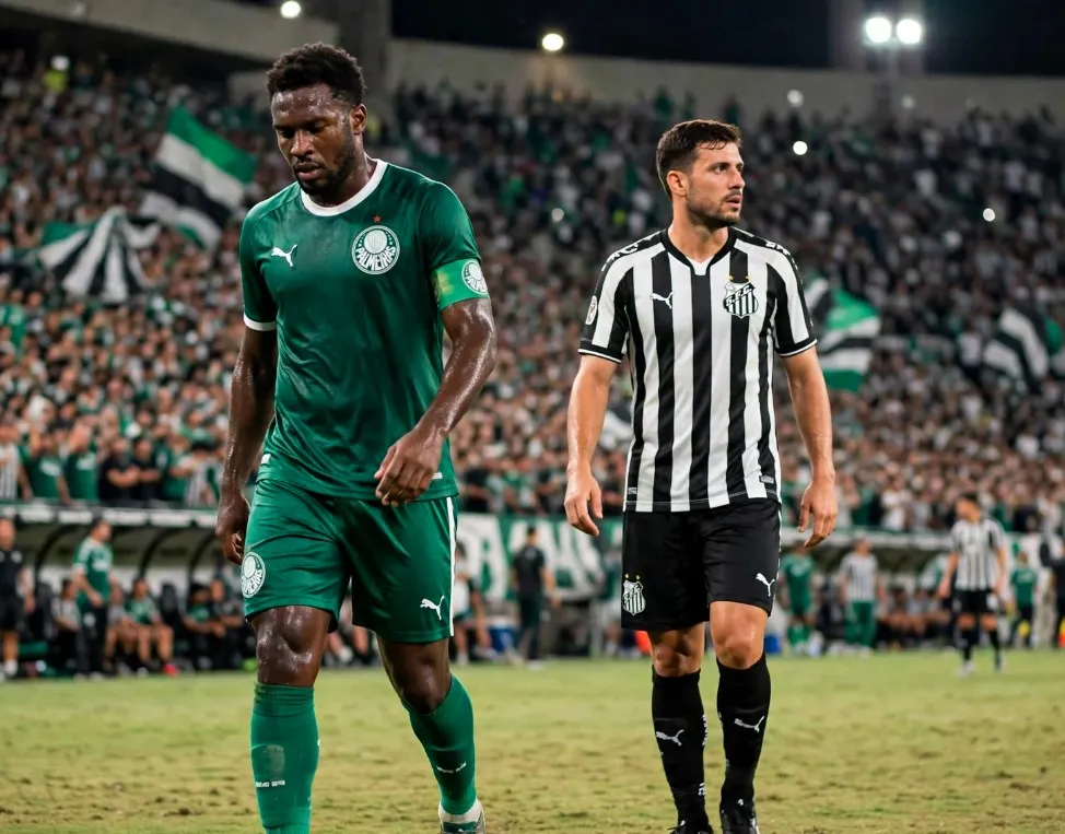 Palmeiras fica no zero com o Santos e Flamengo agradece
